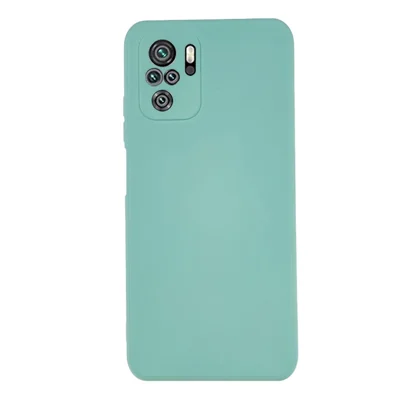 Para Xiaomi Redmi Note 10 4G / Note 10S 4G / Poco M5s 4G Capa de TPU Revestida de Fibra de Carbono - Verde Claro