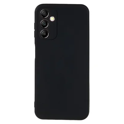 TPU-telefoonhoesje voor Samsung Galaxy A14 5G / 4G, beschermhoesje met rechte rand en precieze uitsparingen - Zwart