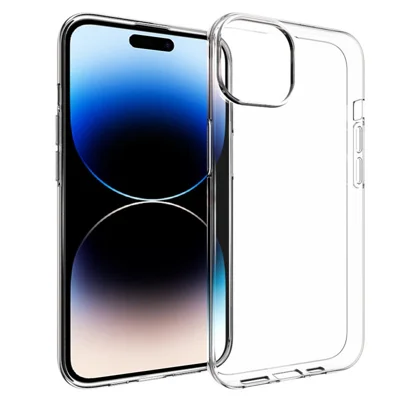 Per iPhone 15 Glossy Waterproof TPU Custodia per Cellulare Antiurto Anti-Polvere Custodia per Cellulare