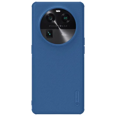 NILLKIN Super Frosted Shield Pro for Oppo Find X6 PC+TPU Phone Case Matte Anti-Drop Cell Phone Cover - Blue