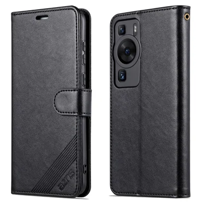 AZNS Für Huawei P60 / P60 Pro Handyhülle Anti-Drop PU-Leder Handyhülle Schützende Brieftasche Handyhülle - Schwarz