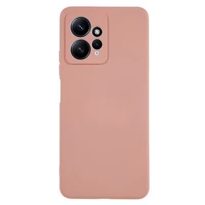 Til Xiaomi Redmi Note 12 4G Gummilagt TPU-telefonbeskyttelse med Fibervæg Anti-fald Telefoncover - Pink
