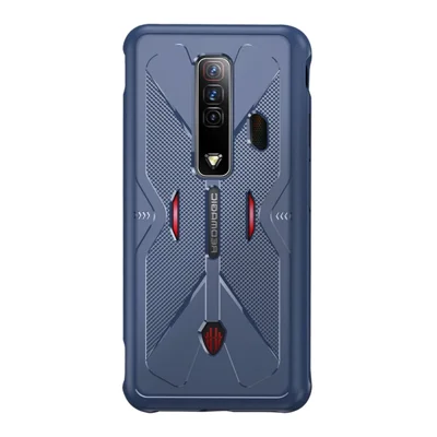 For ZTE nubia Red Magic 7 Anti-skid Anti-drop Soft TPU Case Textured Phone Cover - Blue