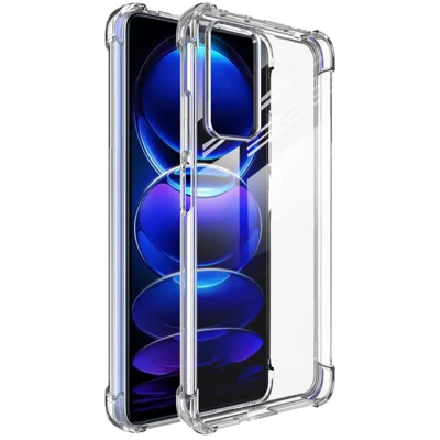 IMAK For Xiaomi Redmi Note 12 Pro 4G / Note 11 Pro 4G (MediaTek) / 11 Pro 5G (Qualcomm) Phone Case Airbag Clear TPU Cover - Transparent