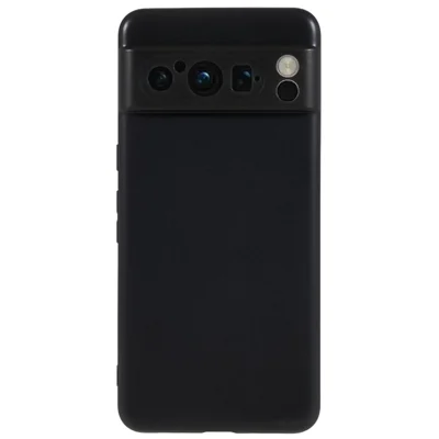 For Google Pixel 8 Pro Glossy Phone Case Drop-proof Flexible TPU Phone Cover - Black