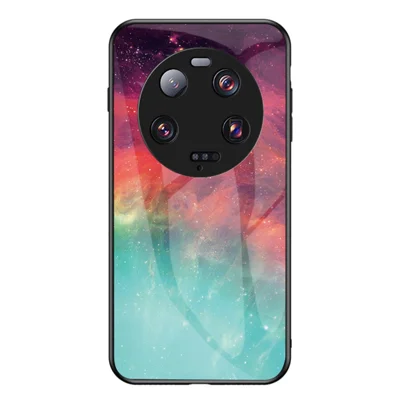 Per Xiaomi 13 Ultra Starry Sky Pattern Printing Case Anti-Scratch PC+TPU+Tempered Glass Phone Cover - Color Starry Sky