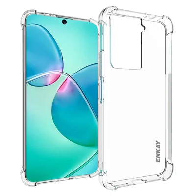 ENKAY HAT PRINCE per HTC U23 Custodia con angoli rinforzati in TPU Striscia antiscivolo Bordo chiaro Custodia per telefono