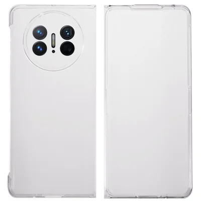 Hard PC Phone Case for Huawei Mate X3 5G Two-Piece Design Anti-scratch Folding Phone Cover - Transparent