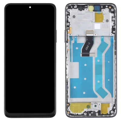 For Huawei nova Y90 4G Grade C LCD Screen and Digitizer Assembly + Frame Phone Replacement Part (without Logo) - Black