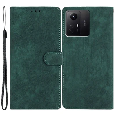 For Xiaomi Redmi Note 12S 4G PU Leather Wallet Case Stand Skin-touch Cell Phone Cover - Green