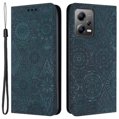 Lederhülle für Xiaomi Poco X5 5G / Redmi Note 12 5G (China) / (Indien) / (Global) Magnetische Adsorptions-Geldbörse mit Standfunktion - Blau