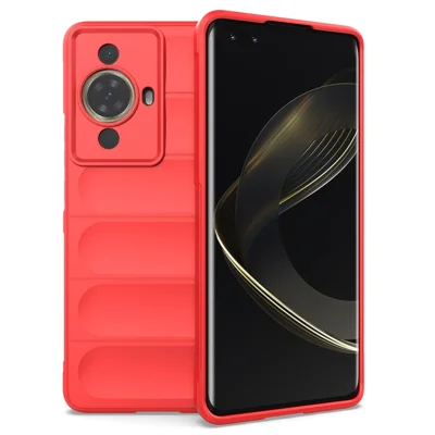 For Huawei nova 11 Pro / nova 11 Ultra TPU Protective Cover Camera Protection Phone Case - Red