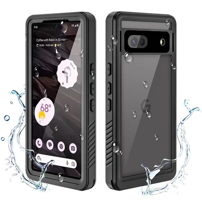 REDPEPPER FS Series for Google Pixel 7a IP68 Waterproof Clear Phone Case PC+TPU Dust-proof Cover