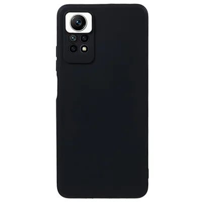 For Xiaomi Redmi Note 12 Pro 4G Straight Edge TPU Phone Case Precise Cutout Anti-drop Cover - Black