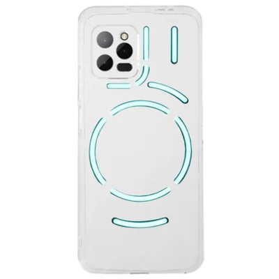 Stootvaste telefoonhoes voor Unihertz Luna, flexibele TPU-beschermhoes voor mobiele telefoon - Wit