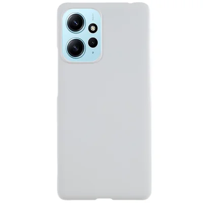 For Xiaomi Redmi Note 12 4G Hard PC Phone Case Anti-scratch Rubberized Phone Cover - White