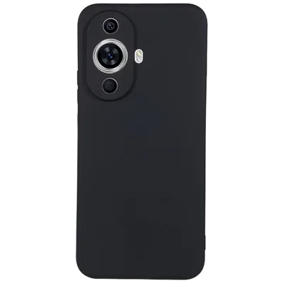 For Huawei nova 11 / nova 12s 4G / nova 12 Lite 4G Fiber Lining Phone Case Candy Color Rubberized TPU Back Cover - Black