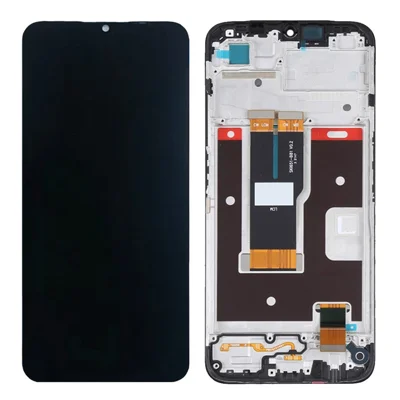 Écran LCD et ensemble de numériseur de classe B pour Realme C31 + pièce de réparation du cadre (sans logo)