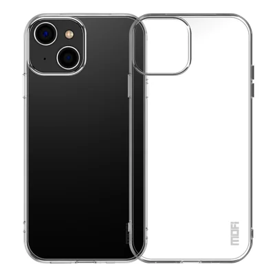 MOFI Flexible TPU Clear Phone Case for iPhone 15 Plus , Anti-scratch Phone Back Cover