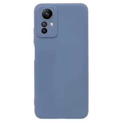 For Xiaomi Redmi Note 12S 4G Candy Color Rubberized TPU Case Anti-Scratch Fiber Lining Phone Cover - Lavender Grey