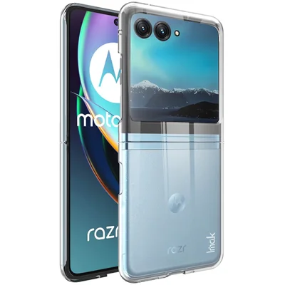 IMAK Crystal Case II Pro for Motorola Razr 40 Ultra 5G Two-Piece Design PC Crystal Phone Case (Upper Cover+Lower Cover)