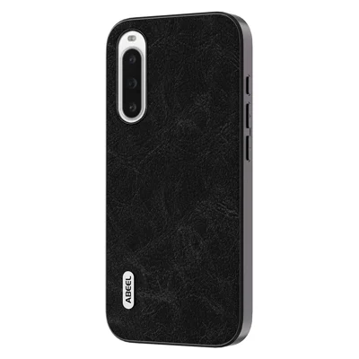 ABEEL For Sony Xperia 10 V Litchi Texture Cover PU Leather+PC+TPU Cell Phone Case - Dreamy Black