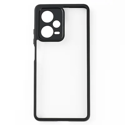 Pour Xiaomi Redmi Note 12 Pro+ 5G Étui de téléphone portable transparent Étui de téléphone portable flexible en TPU + PC dur