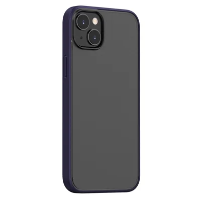 Magic Series for iPhone 13 / 14 Translucent Matte Case  TPU + PC Anti-Scratch Phone Cover - Dark Purple