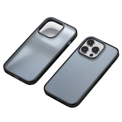 Phantom Series for iPhone 13 Pro Max TPU + PC Drop Protection Translucent Matte Phone Cover - Blue