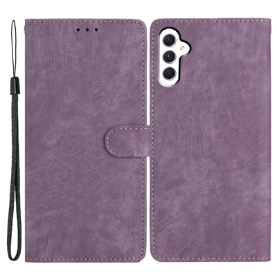 For Samsung Galaxy A25 5G (Global) (161.0 x 76.5 x 8.3mm) PU Leather Wallet Cover Phone Case - Purple