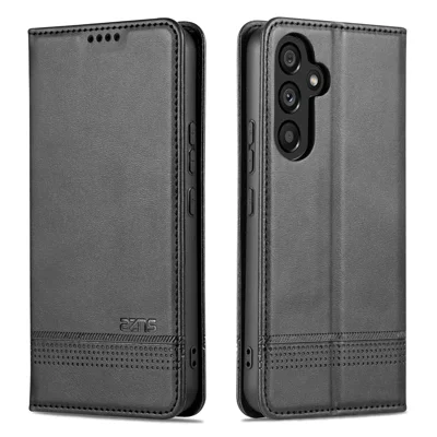 AZNS Für Samsung Galaxy S23 FE Wallet PU Leder Hülle Flip Shell Betrachtungsständer Handyhülle - Schwarz