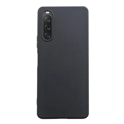 For Sony Xperia 10 V Matte Texture Phone Cover Anti-fingerprint TPU Phone Case - Black