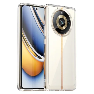 For Realme 11 Pro 5G / 11 Pro+ 5G / Narzo 60 Pro 5G TPU+Acrylic Case Mobile Phone Back Protector Cover - Transparent