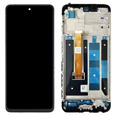 Écran LCD et ensemble de numériseur de qualité B pour Realme C55 4G, pièce de rechange avec cadre (sans logo)
