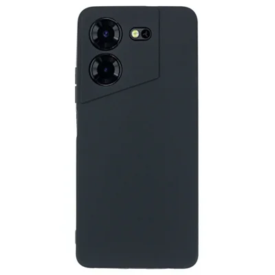 Precise Cutouts Phone Case for TECNO Pova 5 4G , Matte Protective Phone Cover - Black