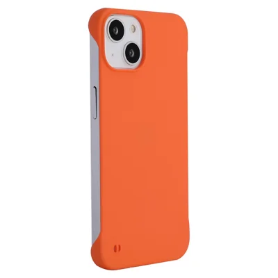 ENKAY HAT PRINCE Phone Case for iPhone 15 Plus , Rubberized Matte Hard PC Frameless Back Cover - Orange