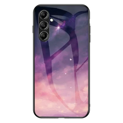Obudowa z wzorem gwiaździstego nieba dla Samsung Galaxy S23 FE z hartowanego szkła, antyrysik PC+TPU - Marzenie gwiaździstego nieba
