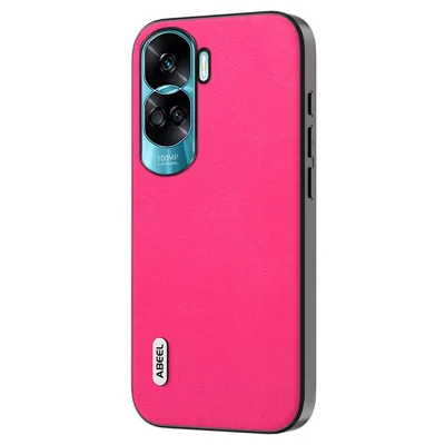 ABEEL For Honor X50i 5G / 90 Lite 5G Protective Phone Case Textured PU Leather Coated TPU+PC Cover - Rose