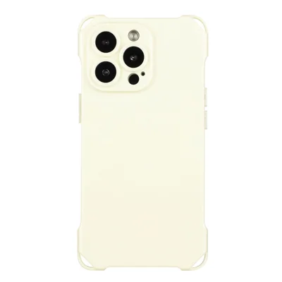 For iPhone 15 Pro Max Flexible TPU Case Drop Protection Shell Four Corner Anti-drop Phone Cover - White