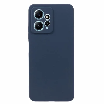 For Xiaomi Redmi Note 12 4G TPU Phone Case Double-Sided Matte Anti-scratch Back Cover - Navy Blue