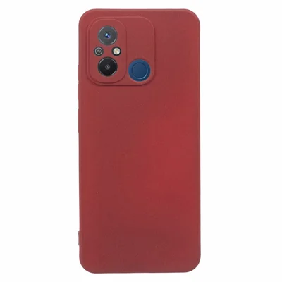 TPU Case for Xiaomi Redmi 12C 4G / Redmi 11A 4G / Poco C55 4G Double-Sided Matte Phone Back Cover - Wine Red