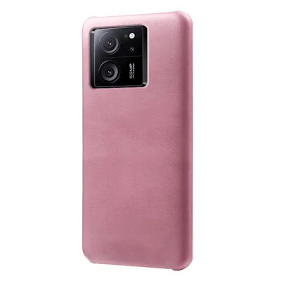 For Xiaomi Redmi K60 Ultra / 13T / 13T Pro Anti-Scratch PU Leather + PC Cover Calf Texture Cell Phone Cover - Rose Gold