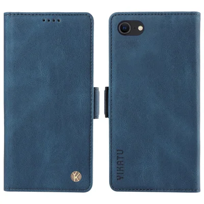 YIKATU YK-005 portemonnee hoesje voor iPhone 6 / 6s / 7 / 8 / SE (2020) / SE (2022), beschermhoes van PU-leer met huidgevoel en standfunctie - Blauw