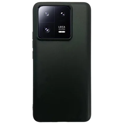 Für Xiaomi 13T / 13T Pro Anti-Fingerprint TPU Hülle Matt Handy Schutzhülle (großes Loch für hintere Linse) – Schwarz