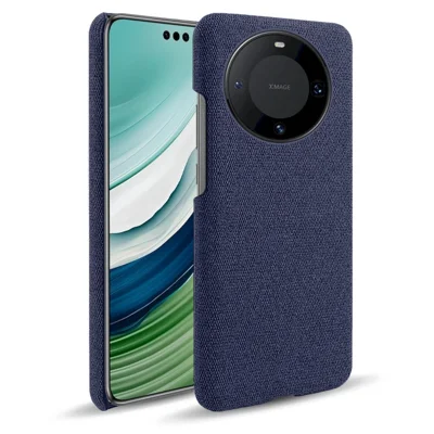 Custodia in tessuto + PC per Huawei Mate 60 Pro+, Custodia per cellulare anti-graffio - Blu