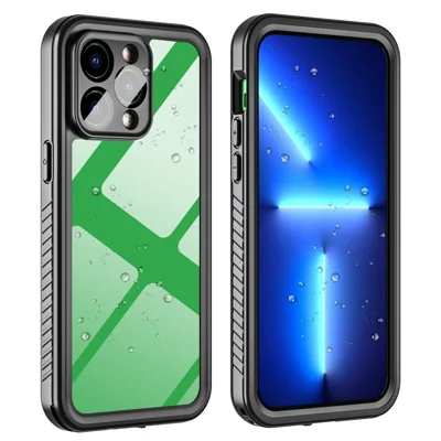 FS Series Para iPhone 14 Pro Max Capa de Mergulho à Prova de Água IP68 Proteção à Prova de Poeira Capa Transparente