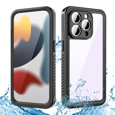 REDPEPPER FS Series для iPhone 15 Pro Max IP68 Водонепроницаемый чехол для мобильного телефона, прозрачная задняя панель, чехол для подводного плавания