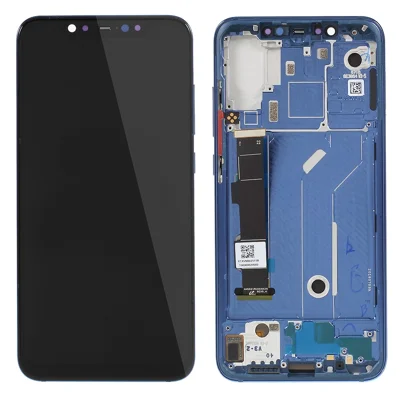 For Xiaomi Mi 8 (6.21-inch) OEM Grade S AMOLED Screen and Digitizer Assembly + Frame Spare Part (without Logo) - Blue