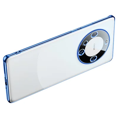 Для Huawei Mate 60 Чехол AG Вакуумное Электрохромное Матовое TPU Чехол для Телефона - Синий