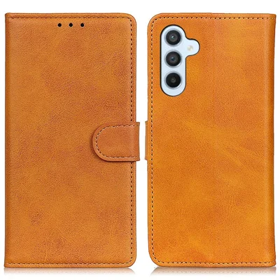 For Samsung Galaxy A05s 4G Case Magnetic Wallet Stand Leather Phone Cover - Brown